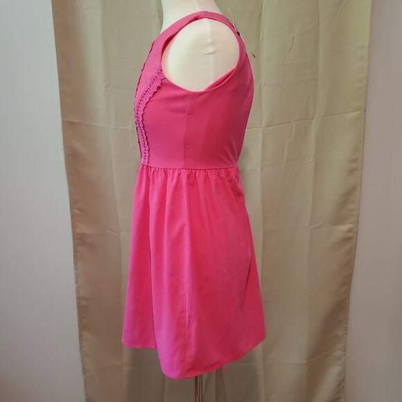 Soprano New With Tags Pink A-Line Sleeveless Mini Dress - Picture 3 of 5